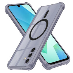 Husa Samsung Galaxy A16 5G Techsuit Shockproof Clear Silicone MagSafe, fumuriu