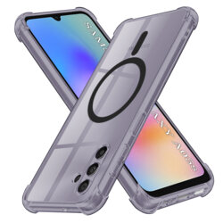 Husa Samsung Galaxy A05s Techsuit Shockproof Clear Silicone MagSafe, fumuriu