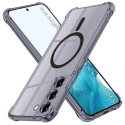 Husa Samsung Galaxy S22 5G Techsuit Shockproof Clear Silicone MagSafe, fumuriu