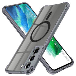 Husa Samsung Galaxy S21 FE 5G Techsuit Shockproof Clear Silicone MagSafe, fumuriu