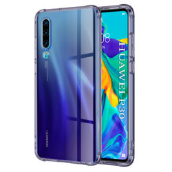 Husa Huawei P30 Techsuit Shockproof Clear Silicone, fumuriu