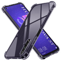 Husa Huawei Nova 5T Techsuit Shockproof Clear Silicone, fumuriu