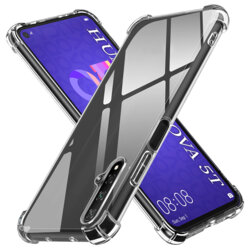 Husa Huawei Nova 5T Techsuit Shockproof Clear Silicone, transparenta