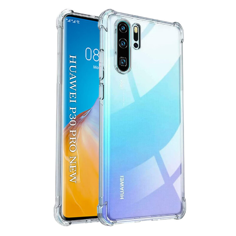 Husa Huawei P30 Pro New Edition Techsuit Shockproof Clear Silicone, transparenta
