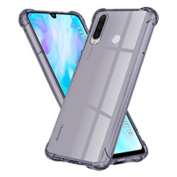 Husa Huawei P30 Lite Techsuit Shockproof Clear Silicone, fumuriu