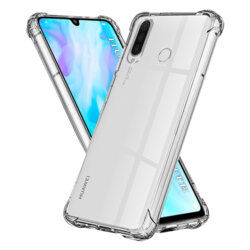 Husa Huawei P30 Lite Techsuit Shockproof Clear Silicone, transparenta