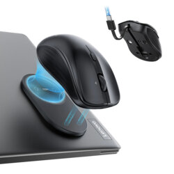 Mouse wireless magnetic pentru laptop ESR, 4800DPI, negru, 6H002