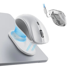 Mouse wireless magnetic pentru laptop ESR, 4800DPI, alb, 6H002