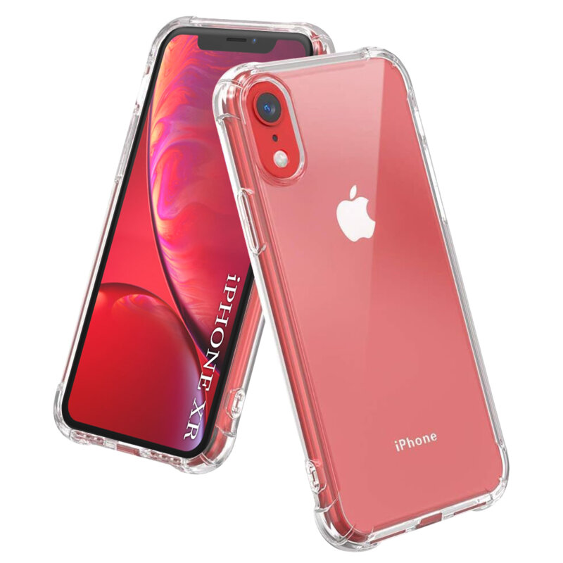 Husa iPhone XR Techsuit Shockproof Clear Silicone, transparenta