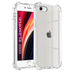 Husa iPhone SE 2, SE 2020 Techsuit Shockproof Clear Silicone, transparenta