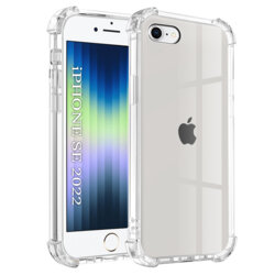 Husa iPhone SE 3, SE 2022 Techsuit Shockproof Clear Silicone, transparenta