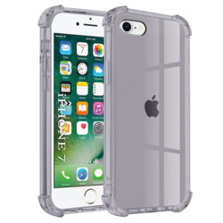 Husa iPhone 7 Techsuit Shockproof Clear Silicone, fumuriu