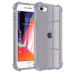 Husa iPhone 8 Techsuit Shockproof Clear Silicone, fumuriu
