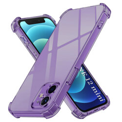 Husa iPhone 12 mini Techsuit Shockproof Clear Silicone, fumuriu