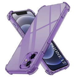 Husa iPhone 12 Techsuit Shockproof Clear Silicone, fumuriu