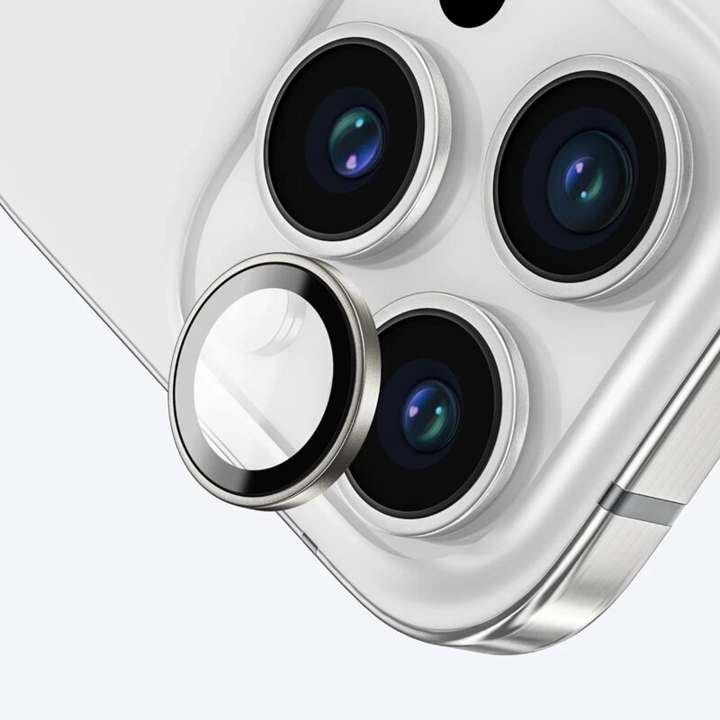 Folie iPhone 16 Pro Max ANANK AR Lens Guard, argintiu