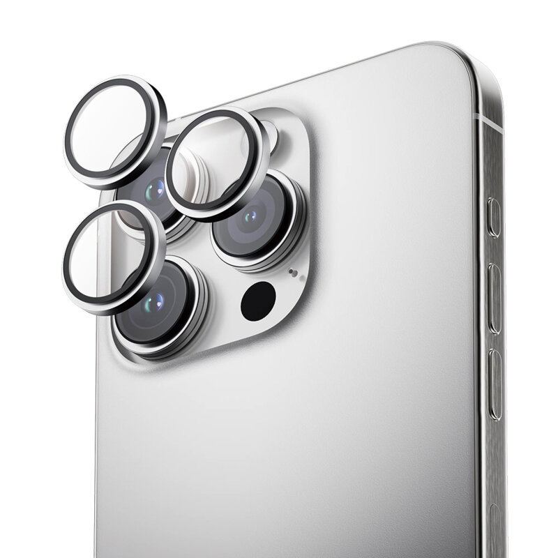 Folie iPhone 16 Pro ANANK AR Lens Guard, argintiu