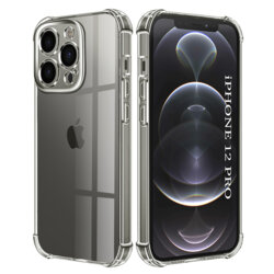 Husa iPhone 12 Pro Techsuit Shockproof Clear Silicone, transparenta