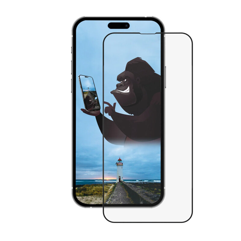 Folie sticla iPhone 15 ANANK 2.5D CG Glass Screen Protector, negru