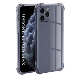 Husa iPhone 11 Pro Max Techsuit Shockproof Clear Silicone, fumuriu