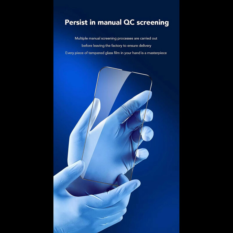 Folie sticla iPhone 16 Pro Max ANANK 2.5D 5X Reinforced CG Glass, negru