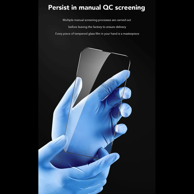 Folie sticla iPhone 16 Pro Max ANANK 2.5D 3X Reinforced Anti-blue Light, negru