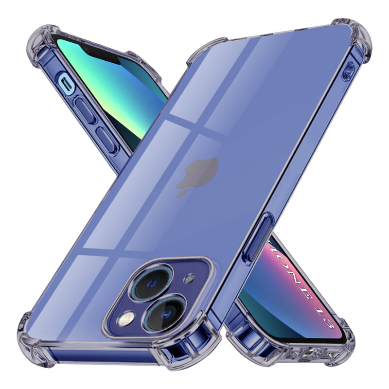 Husa iPhone 13 Techsuit Shockproof Clear Silicone, fumuriu
