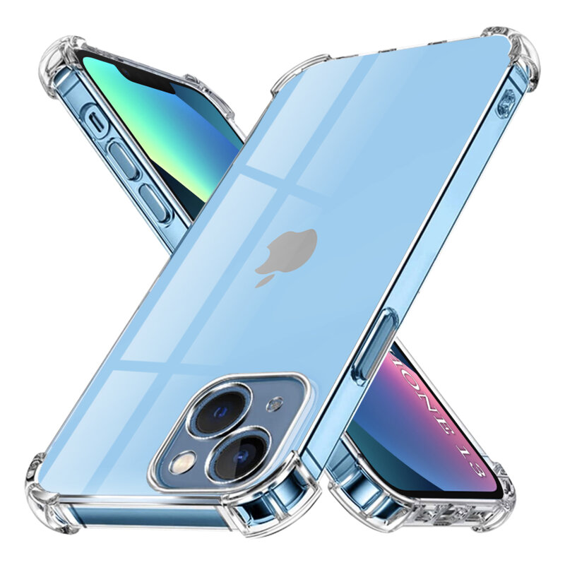 Husa iPhone 13 Techsuit Shockproof Clear Silicone, transparenta