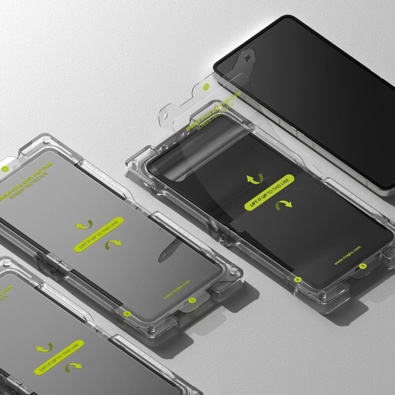 [Pachet 2x] Folie Samsung Galaxy Z Flip7 Ringke Dual Easy Pro Film, transparenta