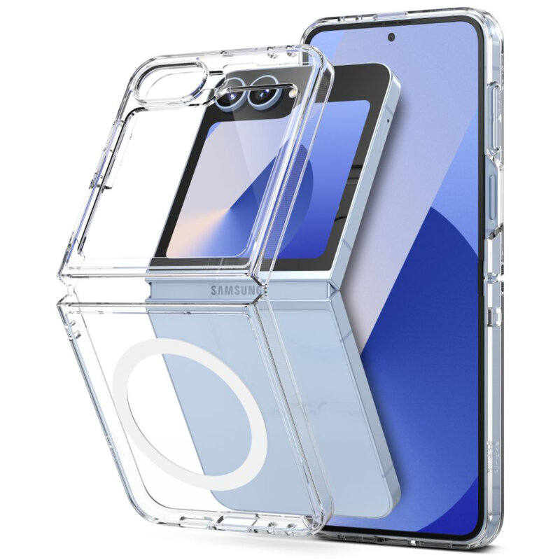 Husa Samsung Galaxy Z Flip7 Ringke Fusion MagSafe, transparenta