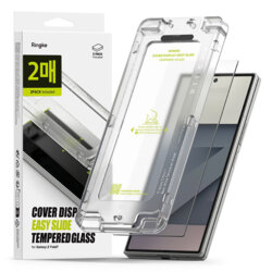 [Pachet 2x] Folie sticla Samsung Galaxy Z Fold7 Ringke Cover Display Easy Slide Tempered Glass, transparenta