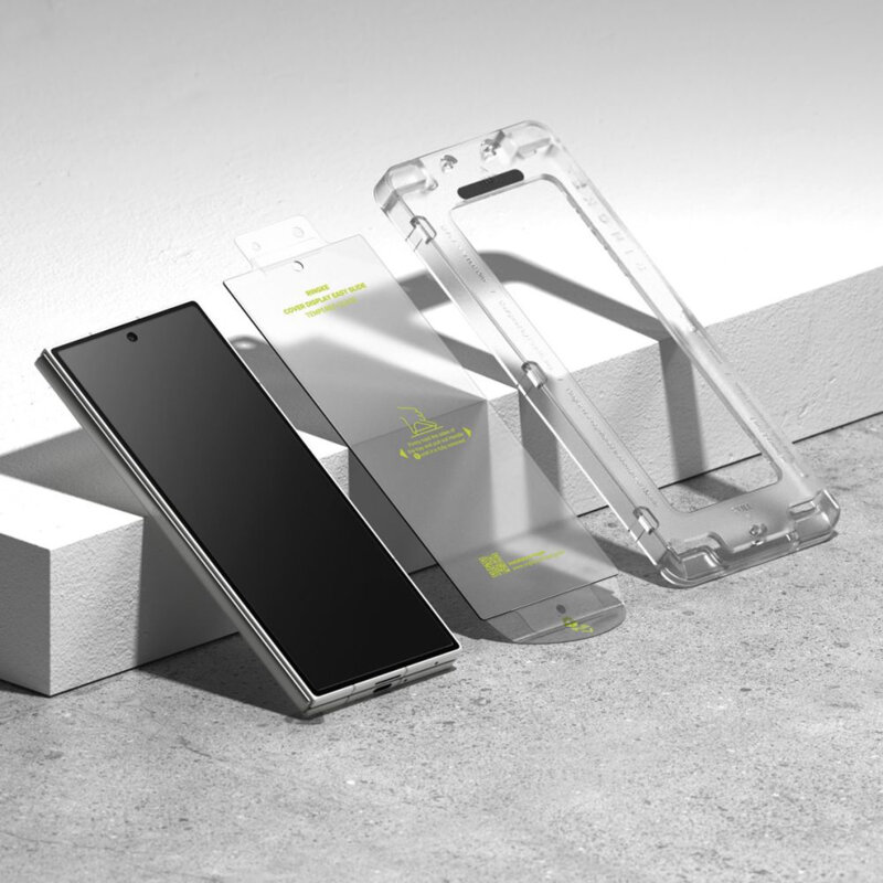 [Pachet 2x] Folie sticla Samsung Galaxy Z Fold7 Ringke Cover Display Easy Slide Tempered Glass, transparenta