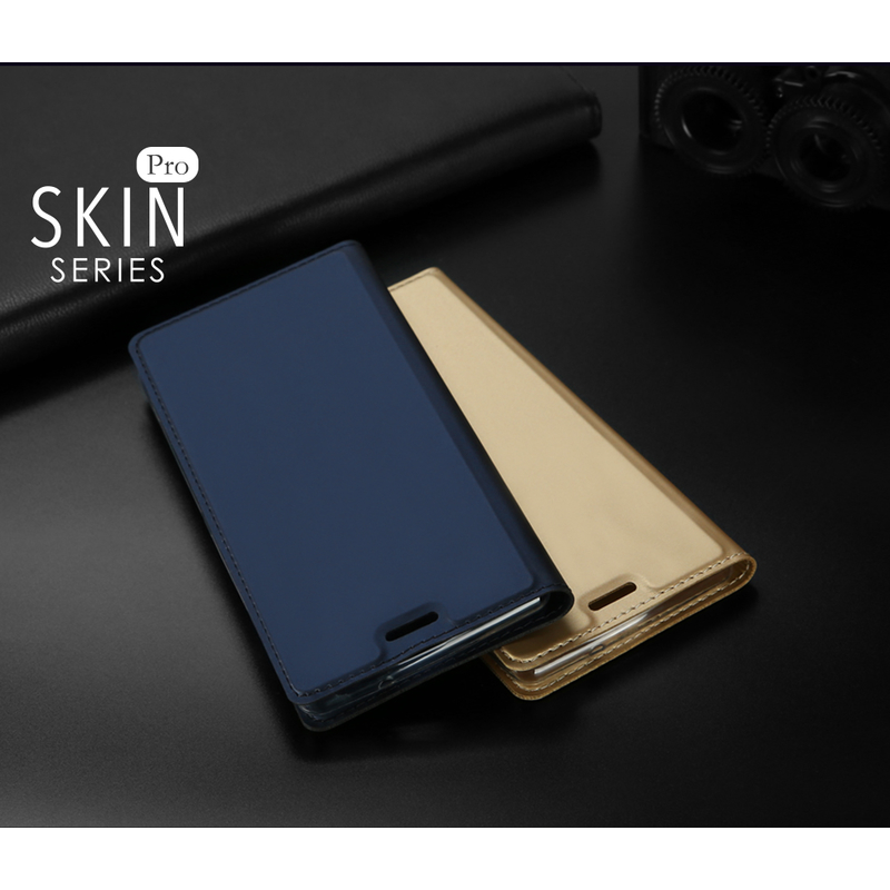 Husa Sony Xperia XZ2 Dux Ducis Flip Stand Book - Auriu
