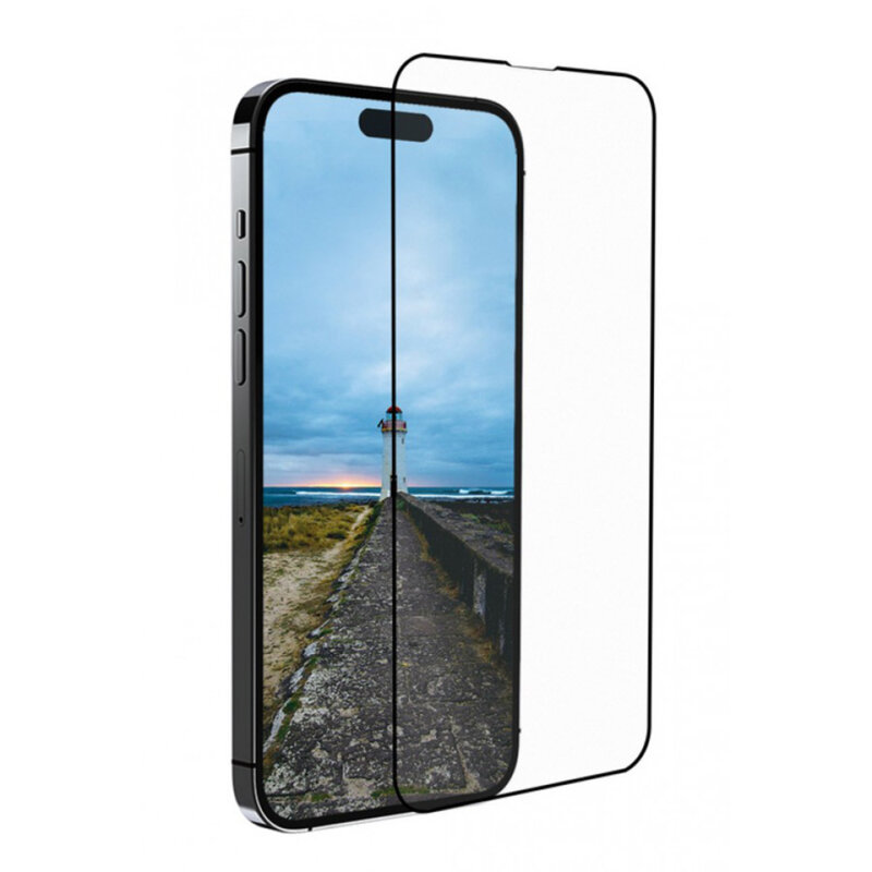Folie sticla iPhone 15 Pro Max ANANK 3D Anti-crack Screen Protector, negru