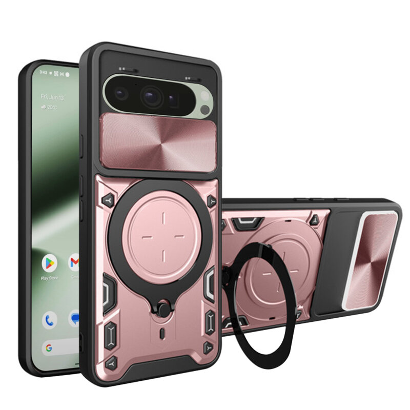 Husa Google Pixel 10 Pro Techsuit CamGuard Pro, roz auriu