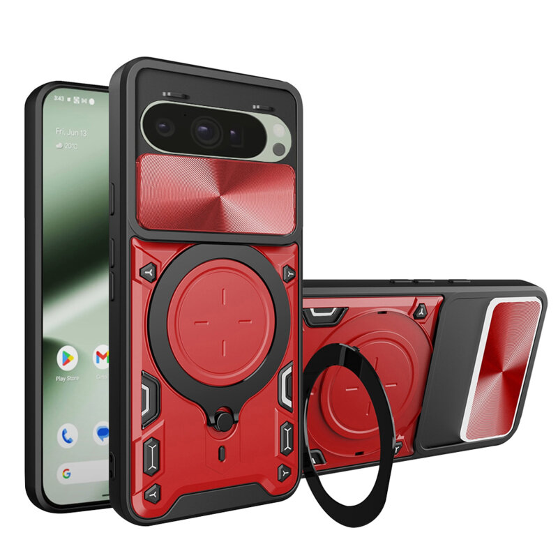 Husa Google Pixel 10 Pro Techsuit CamGuard Pro, rosu