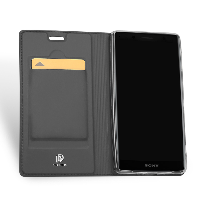 Husa Sony Xperia XZ2 Compact Dux Ducis Flip Stand Book - Negru