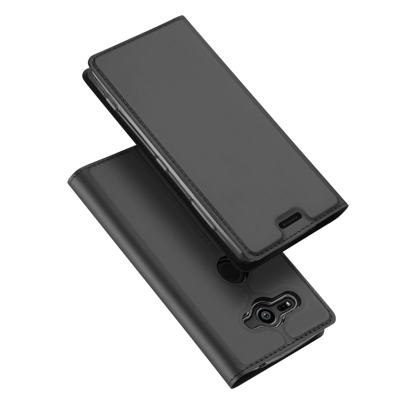 Husa Sony Xperia XZ2 Compact Dux Ducis Flip Stand Book - Negru