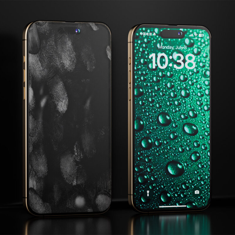 Folie sticla iPhone 16 Pro ANANK 3D Invisible 3X Reinforced Edge to Edge, negru