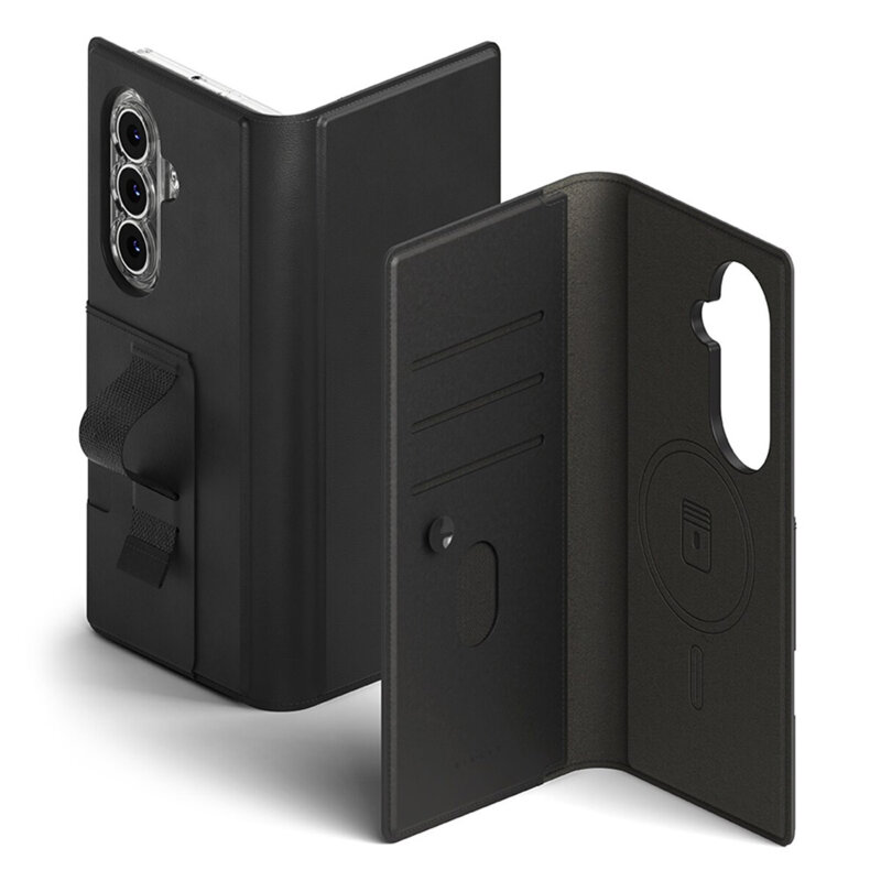 Husa Samsung Galaxy Z Fold7 Ringke Folio Grip Wallet Magnetic, negru