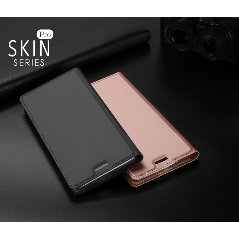 Husa Sony Xperia XZ2 Compact Dux Ducis Flip Stand Book - Negru