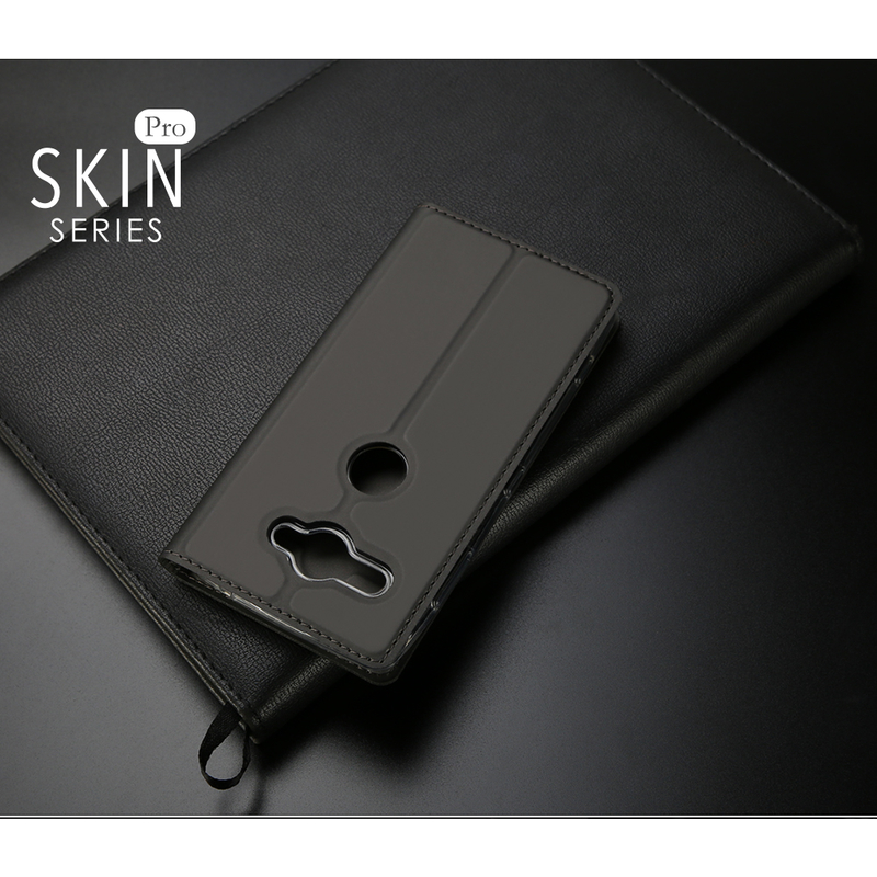 Husa Sony Xperia XZ2 Compact Dux Ducis Flip Stand Book - Negru