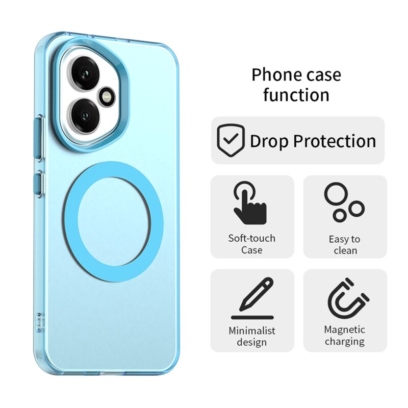 Husa Honor 400 Techsuit CandyCase MagSafe, albastru