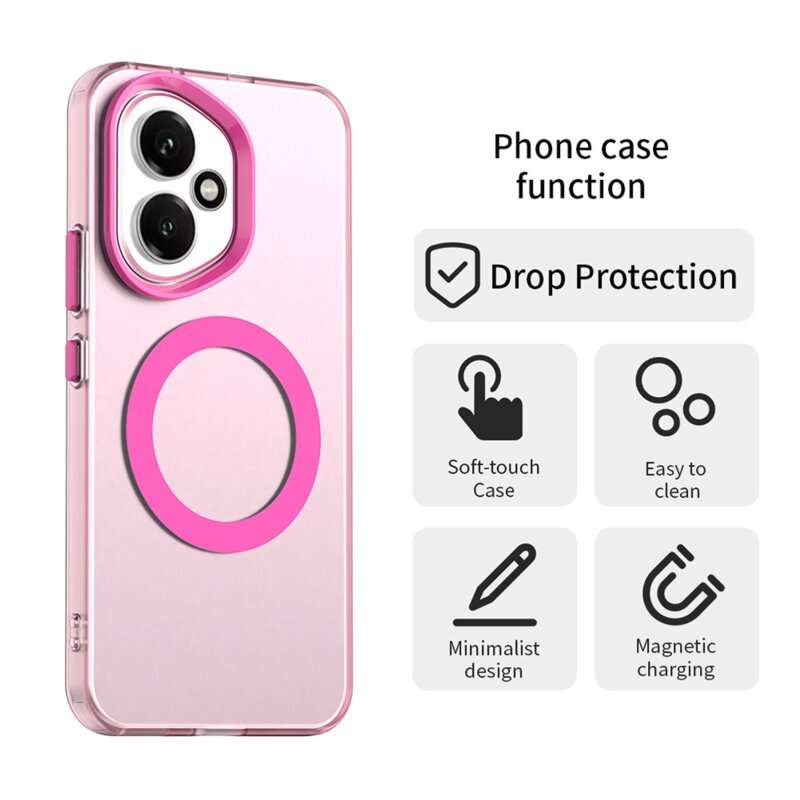 Husa Honor 400 Techsuit CandyCase MagSafe, roz