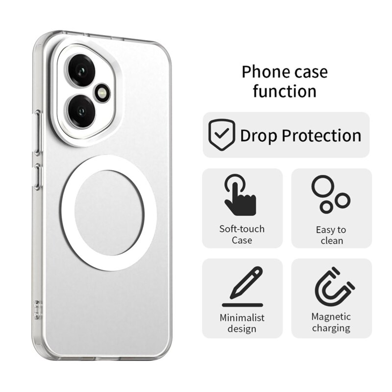 Husa Honor 400 Techsuit CandyCase MagSafe, alb