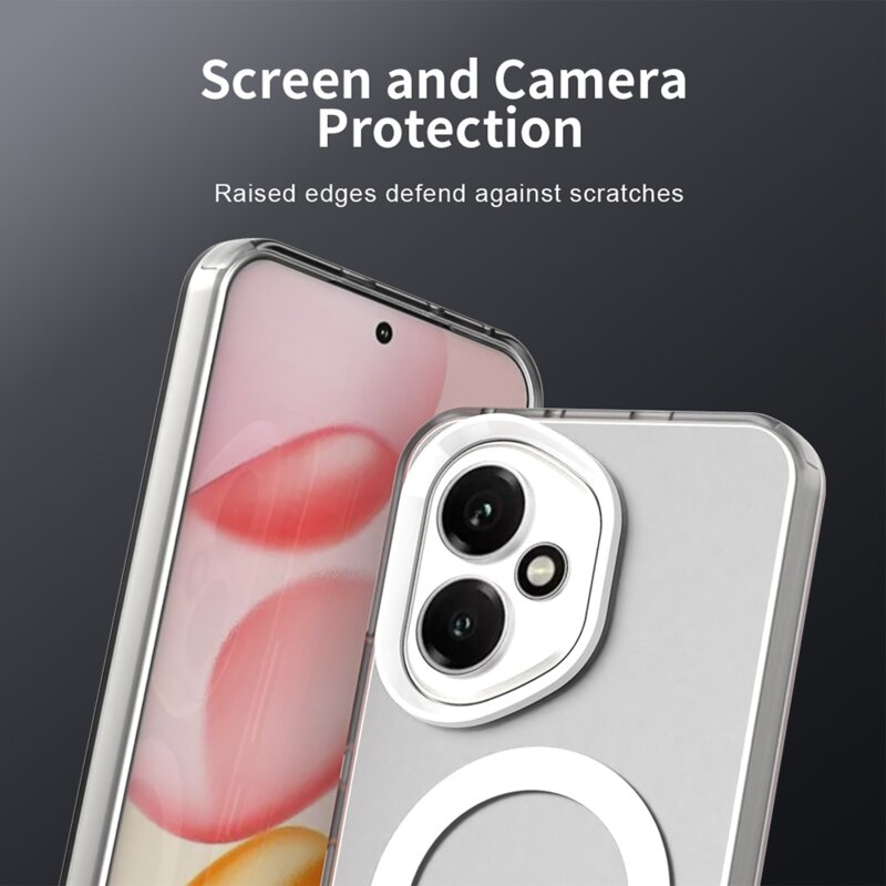 Husa Honor 400 Techsuit CandyCase MagSafe, alb