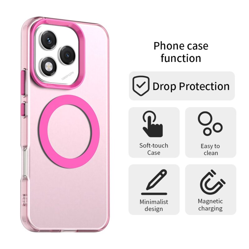 Husa Honor 400 Lite Techsuit CandyCase MagSafe, roz