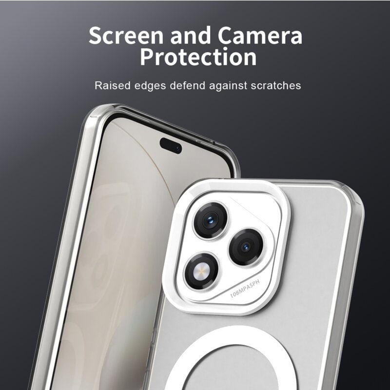 Husa Honor 400 Lite Techsuit CandyCase MagSafe, alb