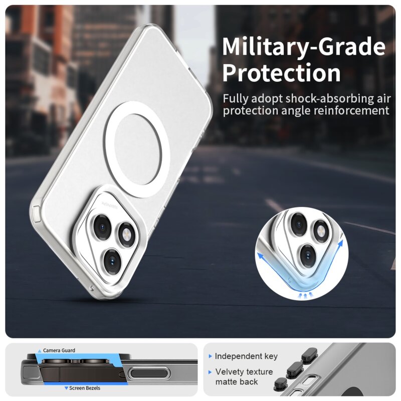 Husa Honor 400 Lite Techsuit CandyCase MagSafe, alb