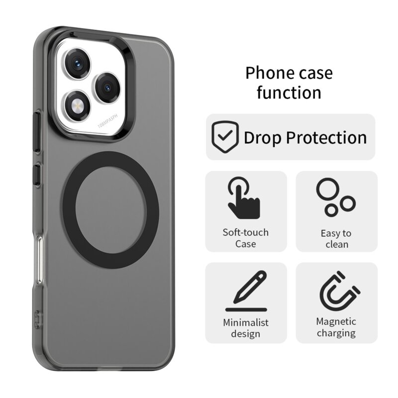 Husa Honor 400 Lite Techsuit CandyCase MagSafe, negru